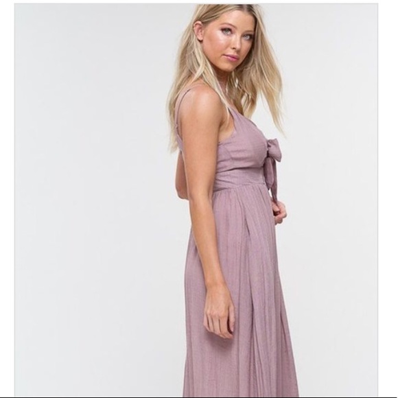 🌸Mauve Keyhole Maxi Slip Dress 🌸 - Picture 2 of 4